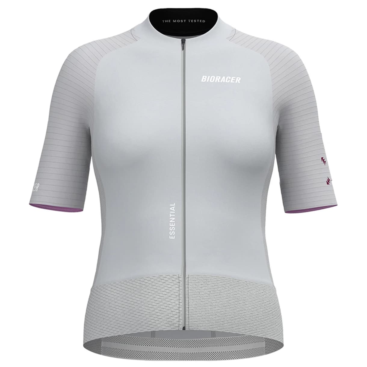 Дамска фланелка с къс ръкав за колоездене Bioracer Women's Epic Jersey Cycling jersey - Cool Grey