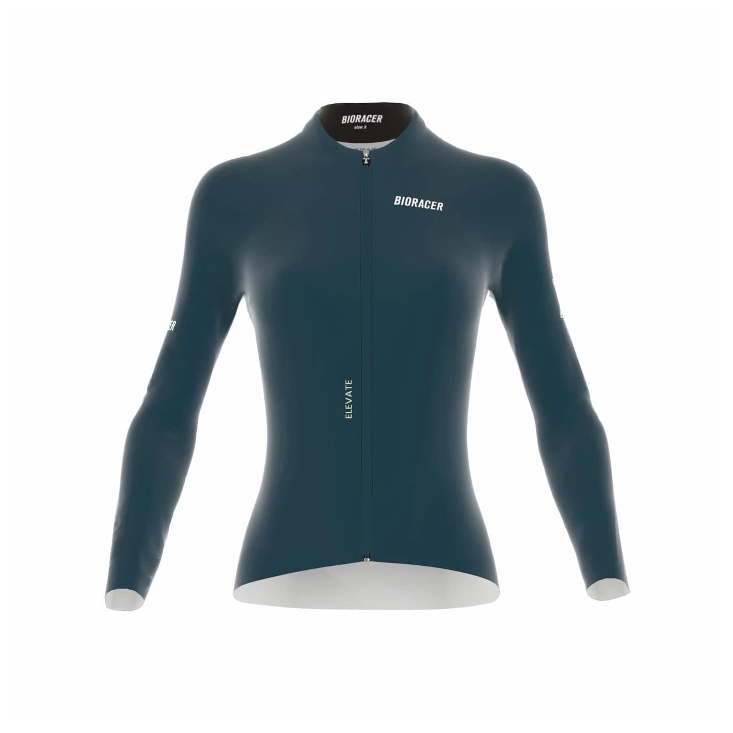 Дамска фланелка с дълъг ръкав за колоездене Bioracer Women's Epic Long Sleeve Jersey Cycling jersey - Graphite Blue
