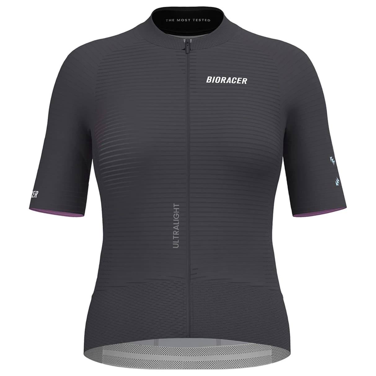Дамска фланелка с къс ръкав за колоездене Bioracer Women's Epic Ultralight Jersey Cycling jersey - Dusty Charcoal