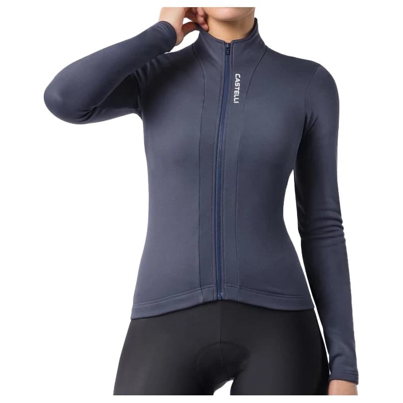 Дамска фланелка с дълъг ръкав за колоездене Castelli Women's Sinergia 3 Jersey FZ Cycling jersey - Twilight Blue