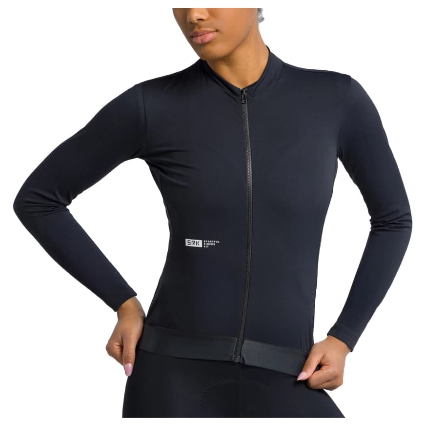 Дамска фланелка с дълъг ръкав за колоездене Sportful Women's SRK 2 Thermal Jersey Cycling jersey - Black