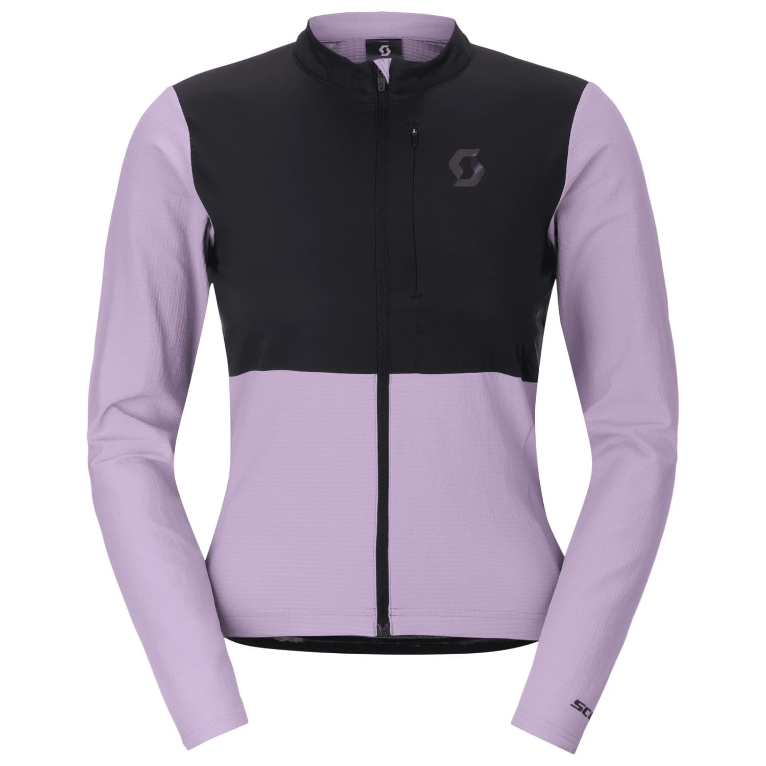 Фланелка с дълъг ръкав за колоездене Scott Women's Jersey Endurance Warm L/S Cycling jersey - Sherbet Purple / Black