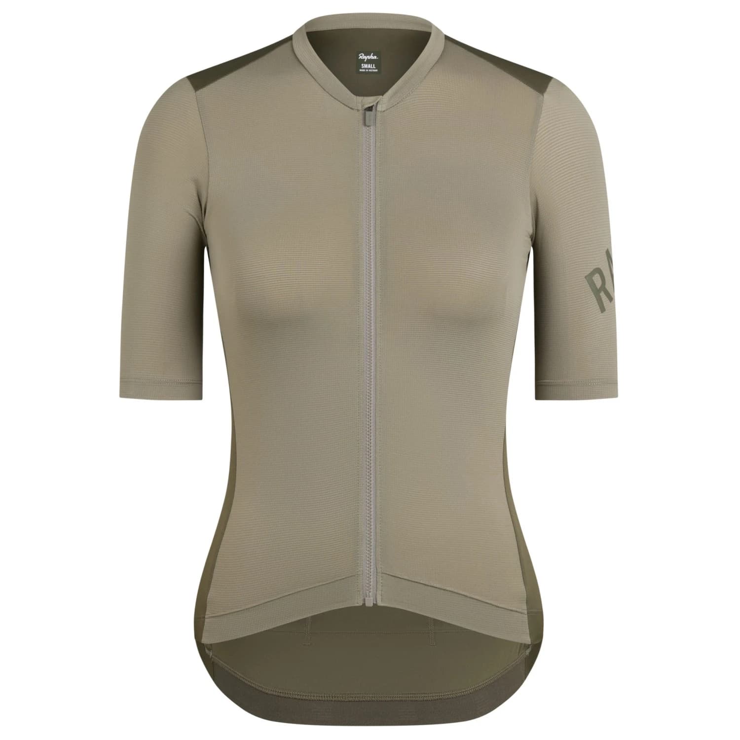 Дамска фланелка с къс ръкав за колоездене Rapha Women's Pro Team Training Jersey Cycling jersey - Khaki / Moss Green