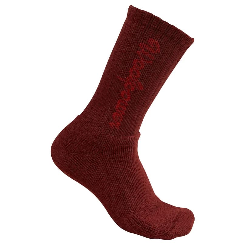 Детски спортни чорапи Woolpower Kids Socks 400 Logo Sports socks - Rust Red