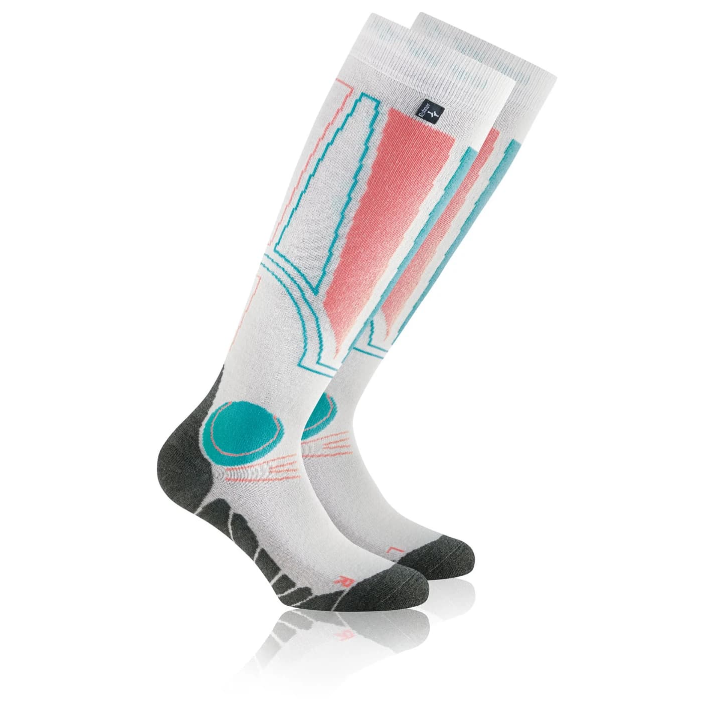 Ски чорапи Rohner Carving L/R Ski socks - Weiss
