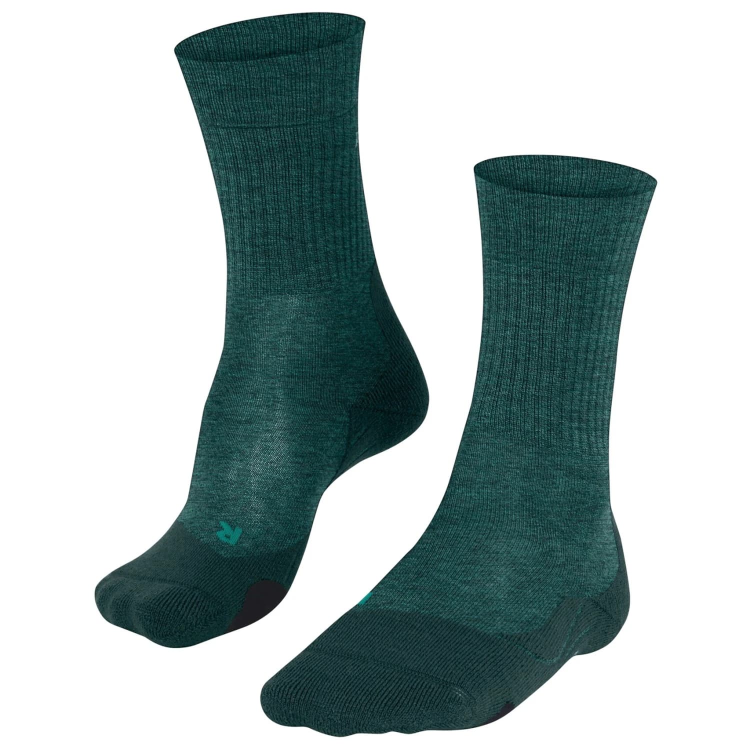 Мъжки туристически чорапи Falke TK2 Wool Walking socks - Green