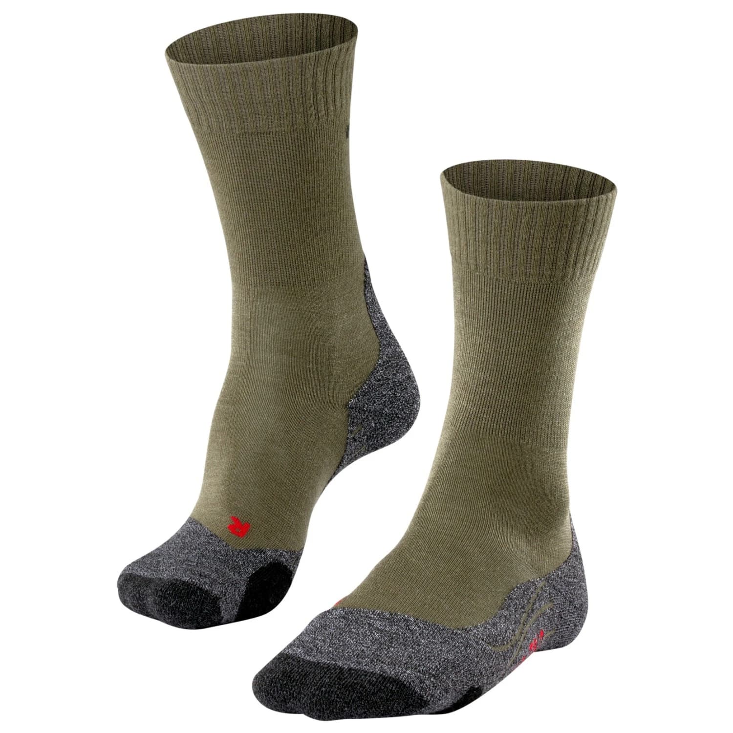 Мъжки туристически чорапи Falke TK2 Walking socks - Olive