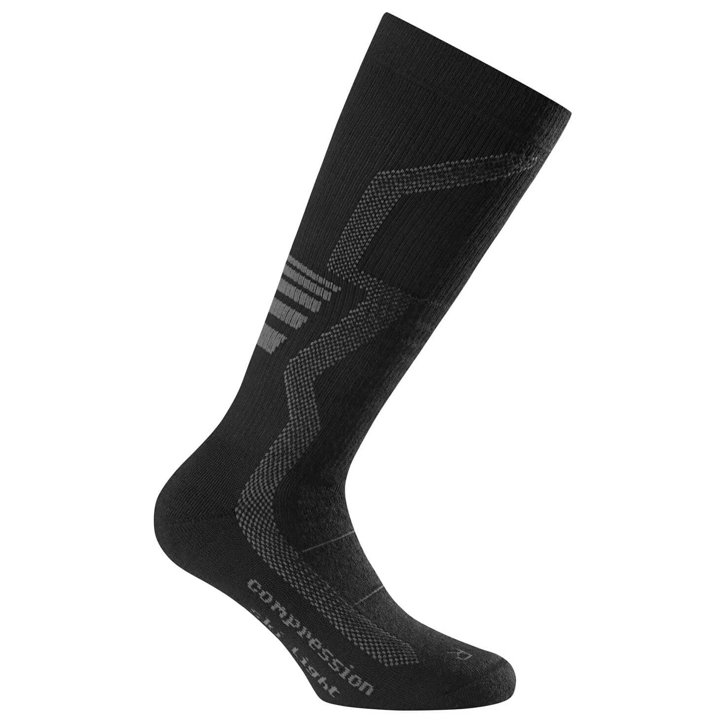 Ски чорапи Rohner Compression Ski Light L/R Compression socks - Mittelgrau