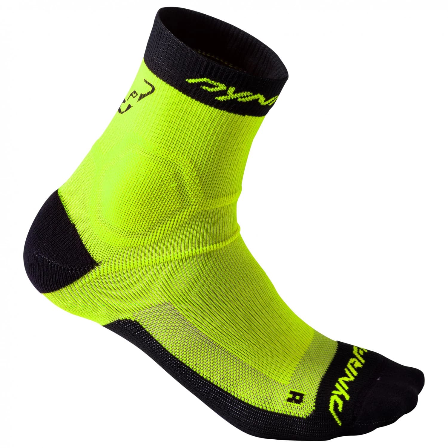 Чорапи за бягане Dynafit Alpine Short Sock Running socks - Fluo Yellow / Asphalt