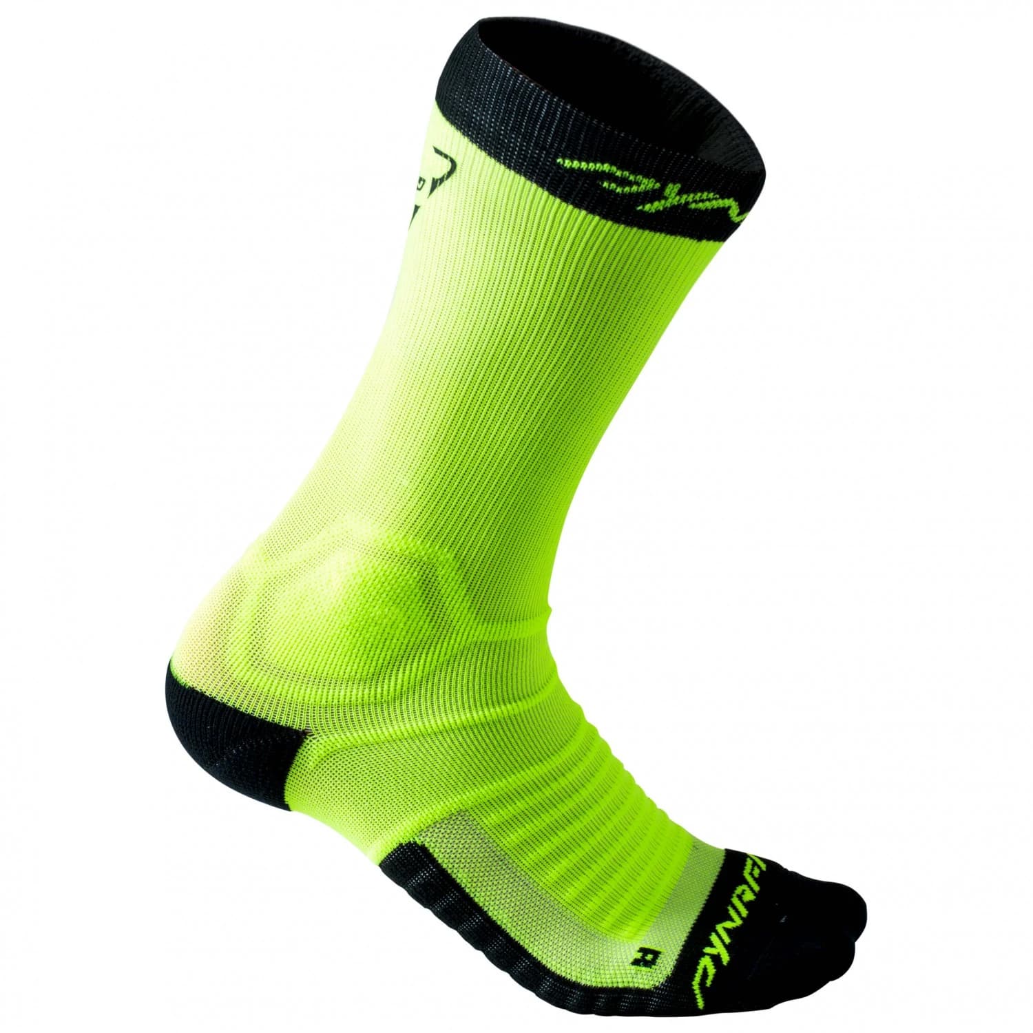 Чорапи за бягане Dynafit Ultra Cushion Sock Running socks - Fluo Yellow / Asphalt