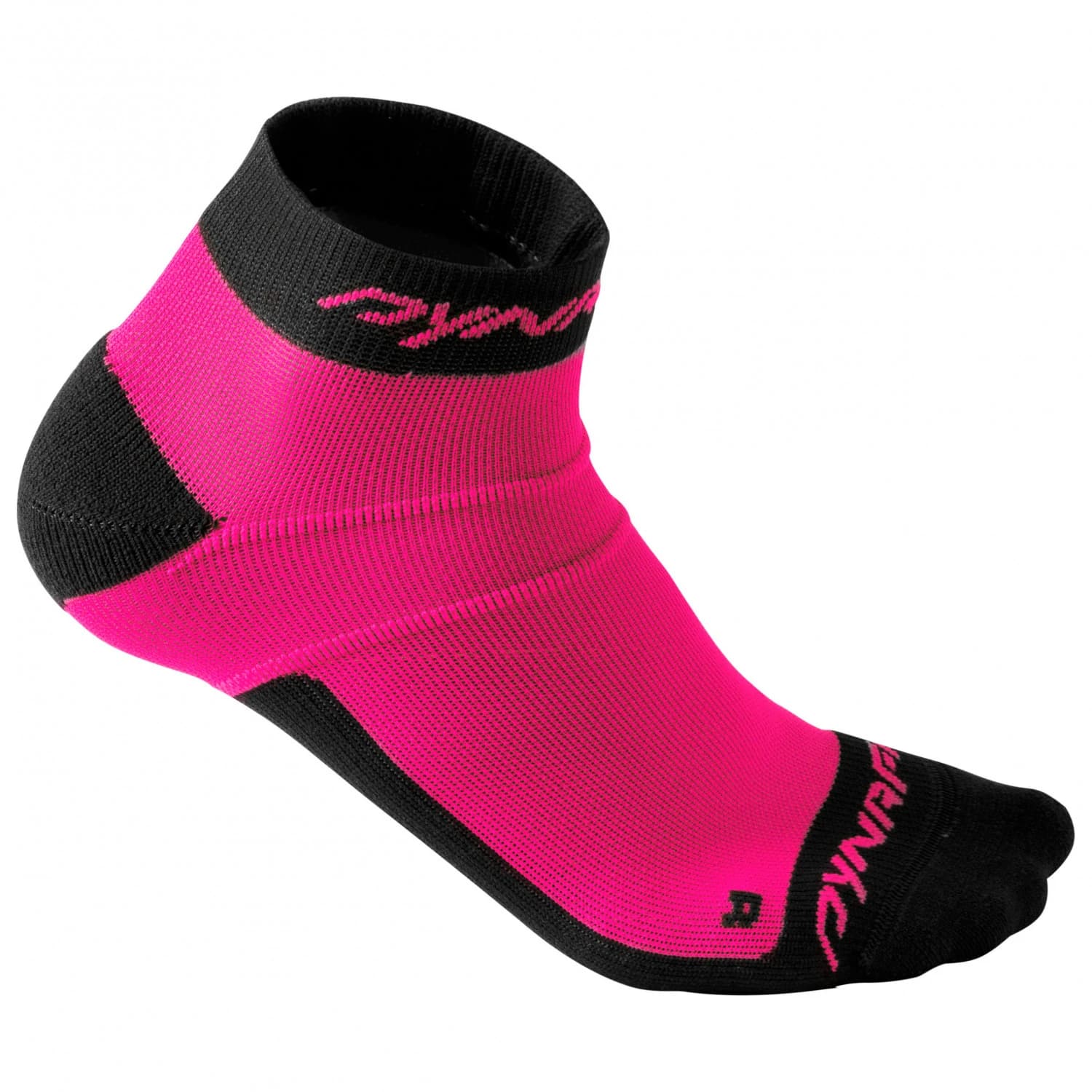 Чорапи за бягане Dynafit Vertical Mesh Footie Running socks - Pink Glo / Black