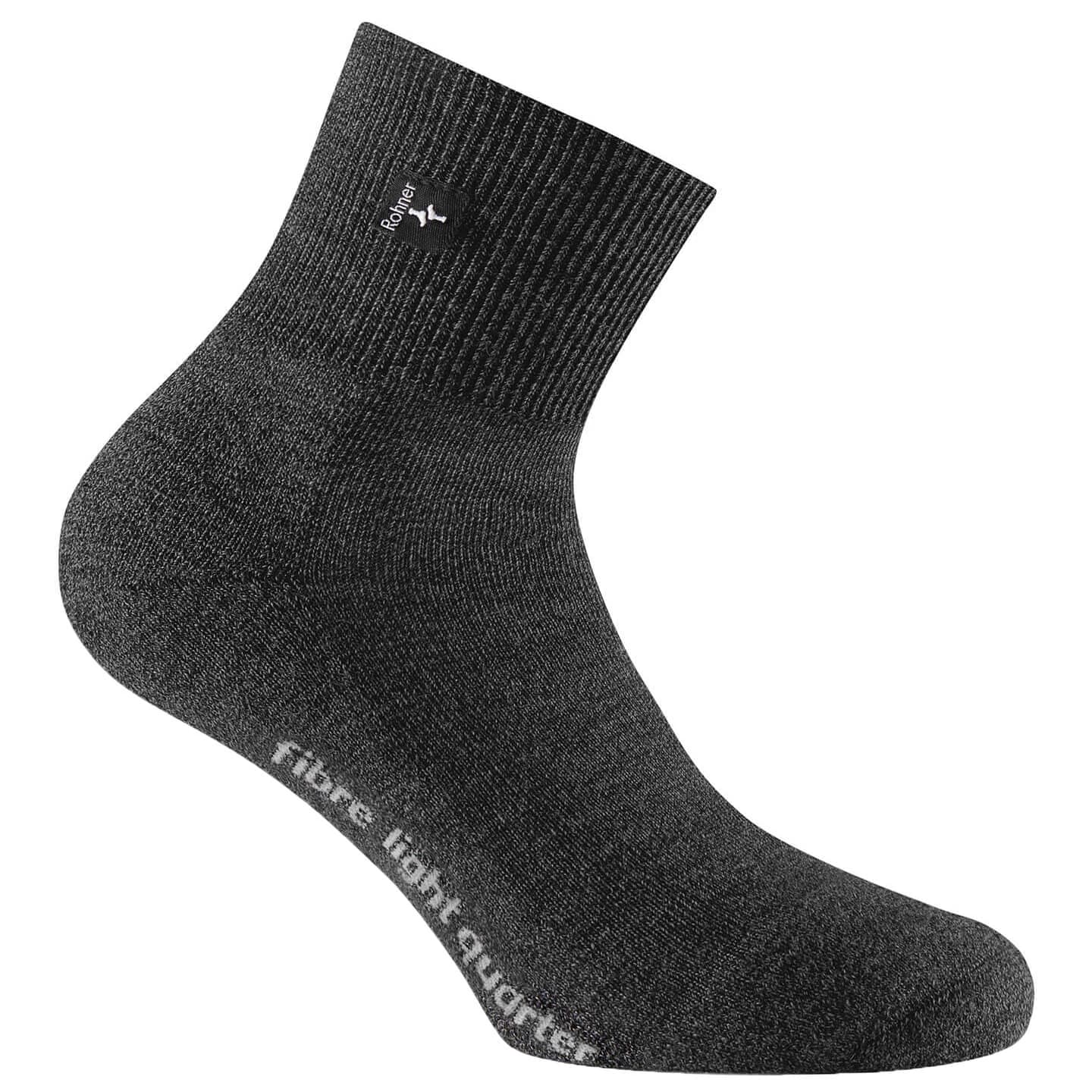 Спортни чорапи Rohner Fibre Light Quarter Sports socks - Anthracite