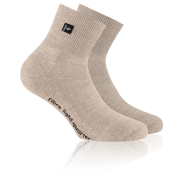 Спортни чорапи Rohner Fibre Light Quarter Sports socks - Sandalwood