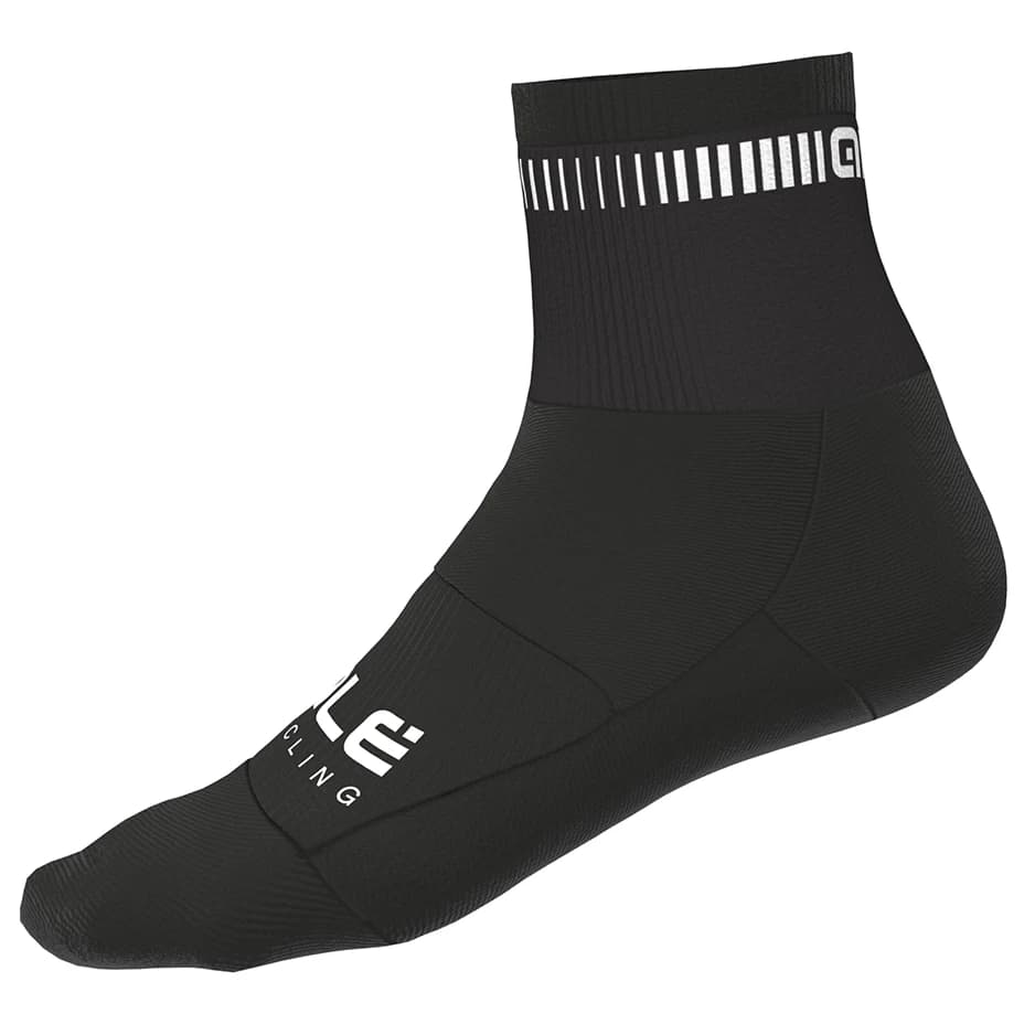 Чорапи за колоездене Alé Logo Q-Skin Socks Cycling socks - Black / White