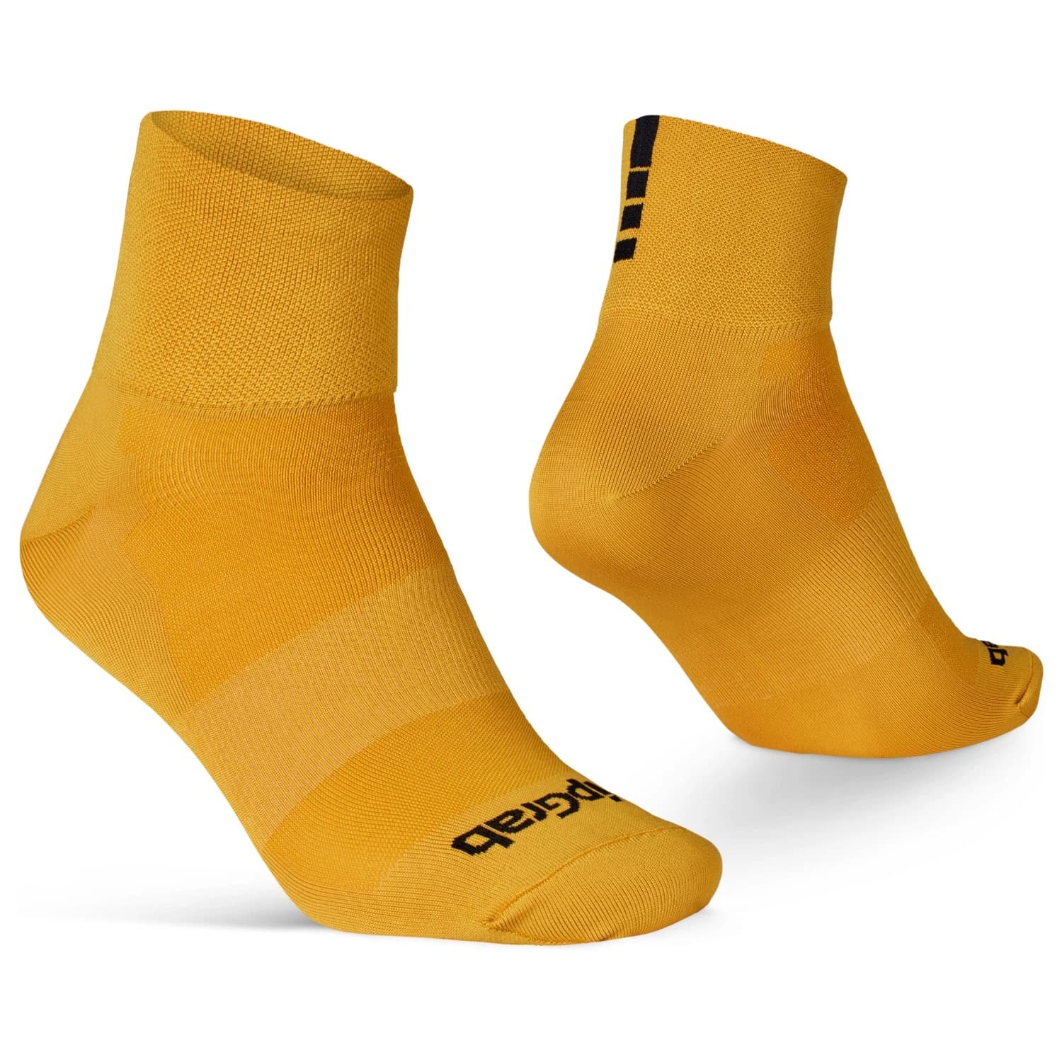 Чорапи за колоездене GripGrab Lightweight SL Short Sock Cycling socks - Mustard Yellow