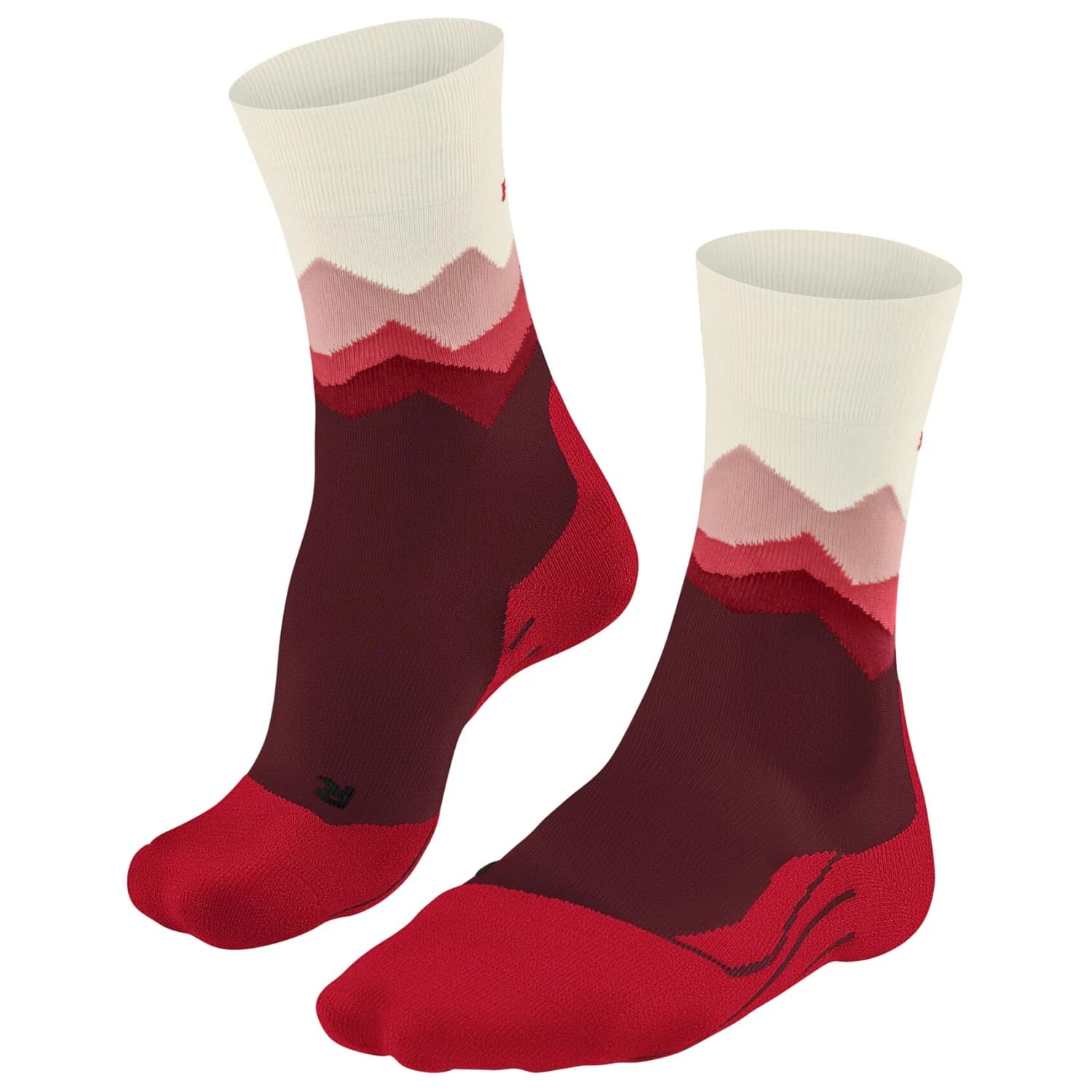 Дамски туристически чорапи Falke Women's TK2 Crest Walking socks - Merlot