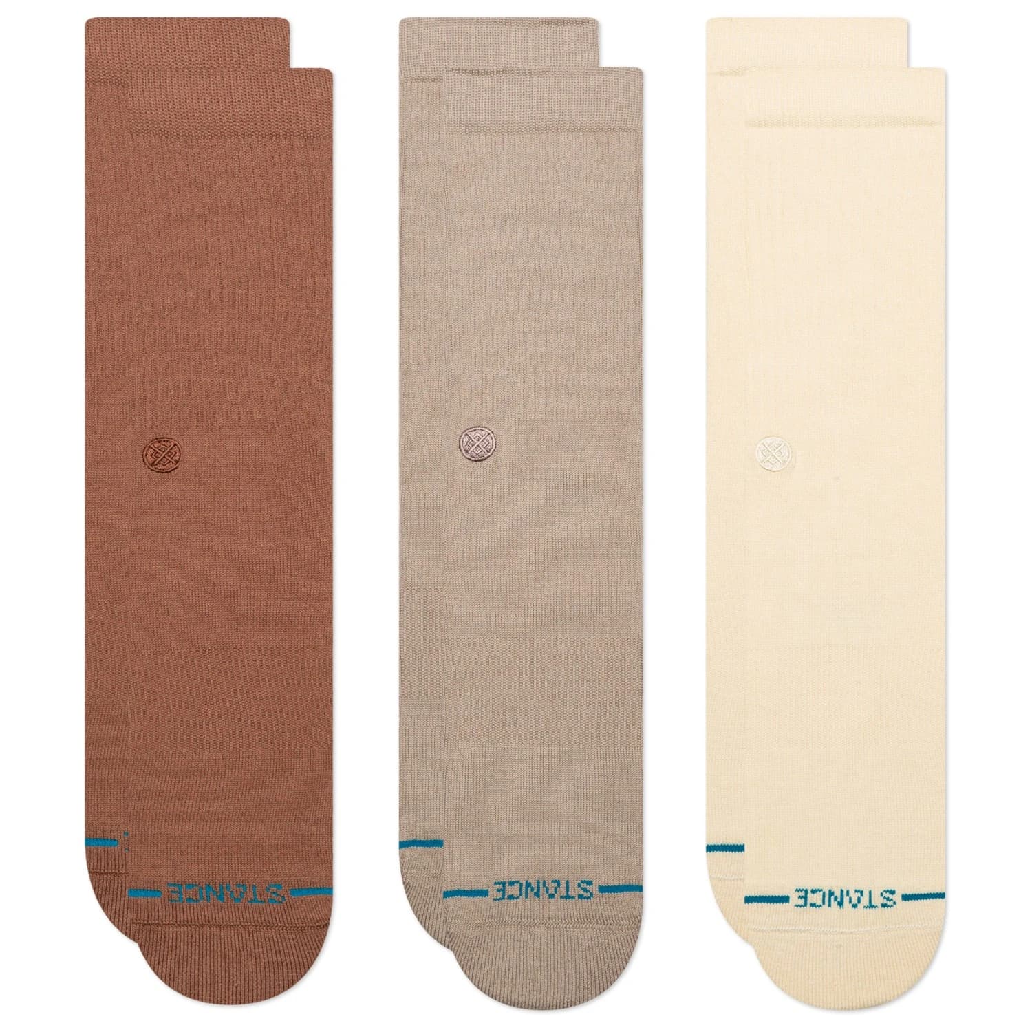 Мъжки спортни чорапи Stance Icon 3 Pack Sports socks - Brown