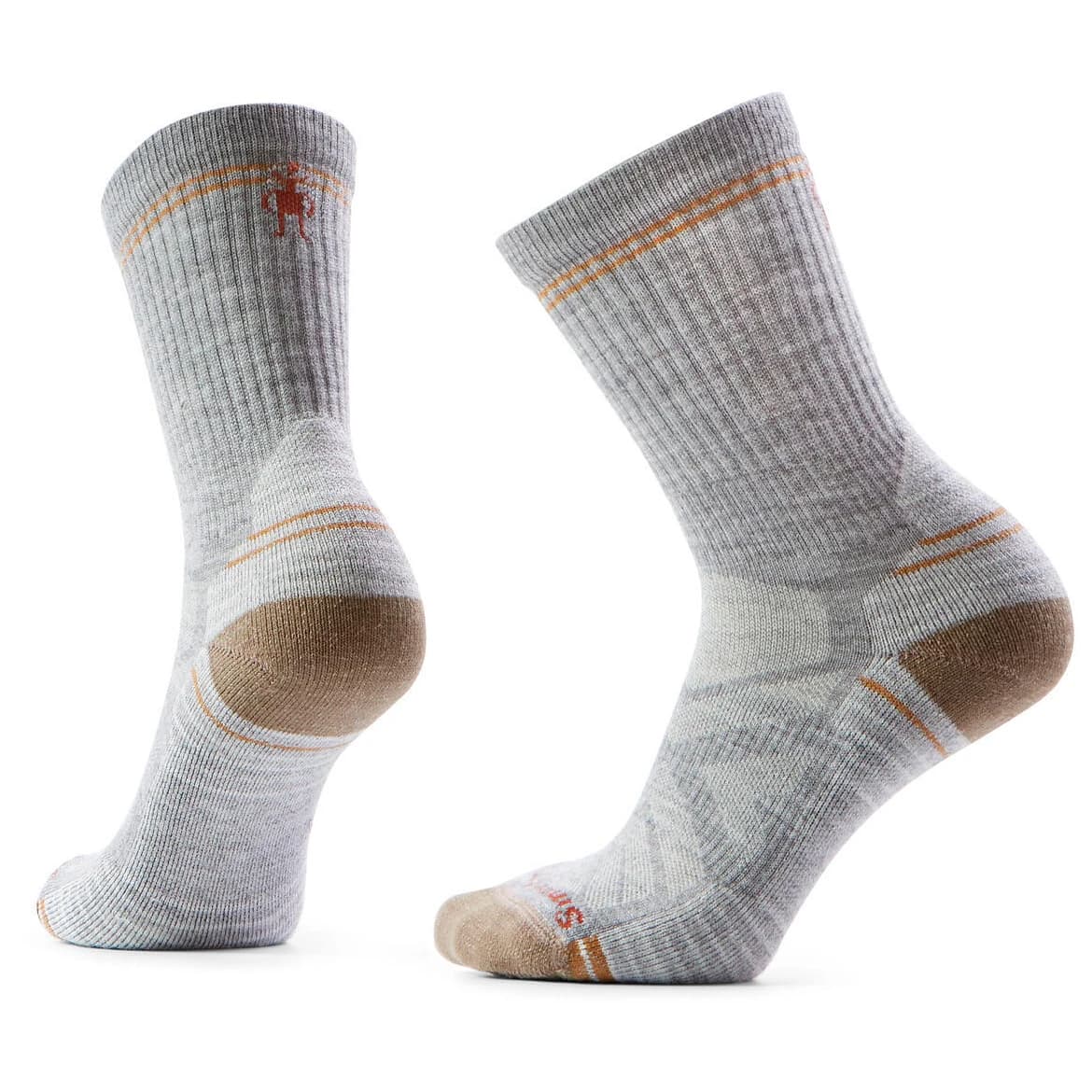 Дамски туристически чорапи Smartwool Women's Performance Hike Light Cushion Crew Walking socks - Light Grey / White