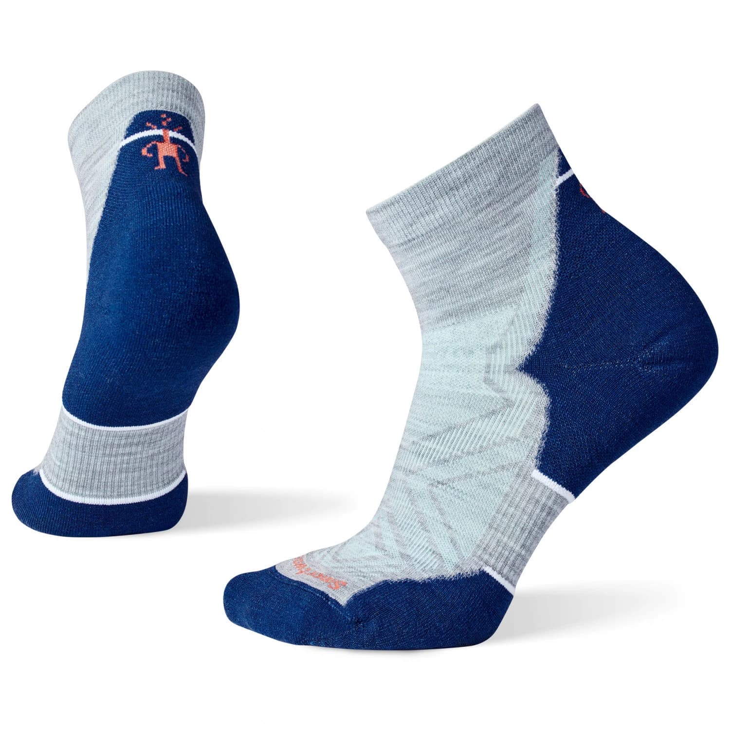 Чорапи за бягане Smartwool Women's Run Targeted Cushion Ankle Running socks - Light Gray