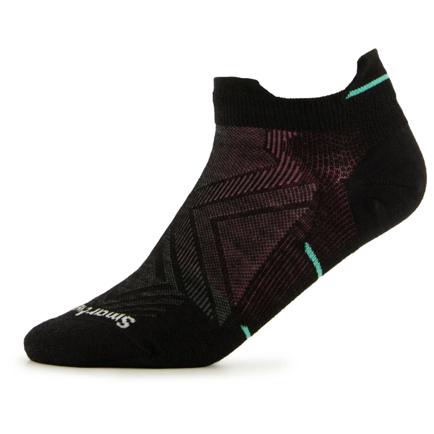 Дамски чорапи за бягане Smartwool Women's Run Zero Cushion Low Ankle Running socks - Black