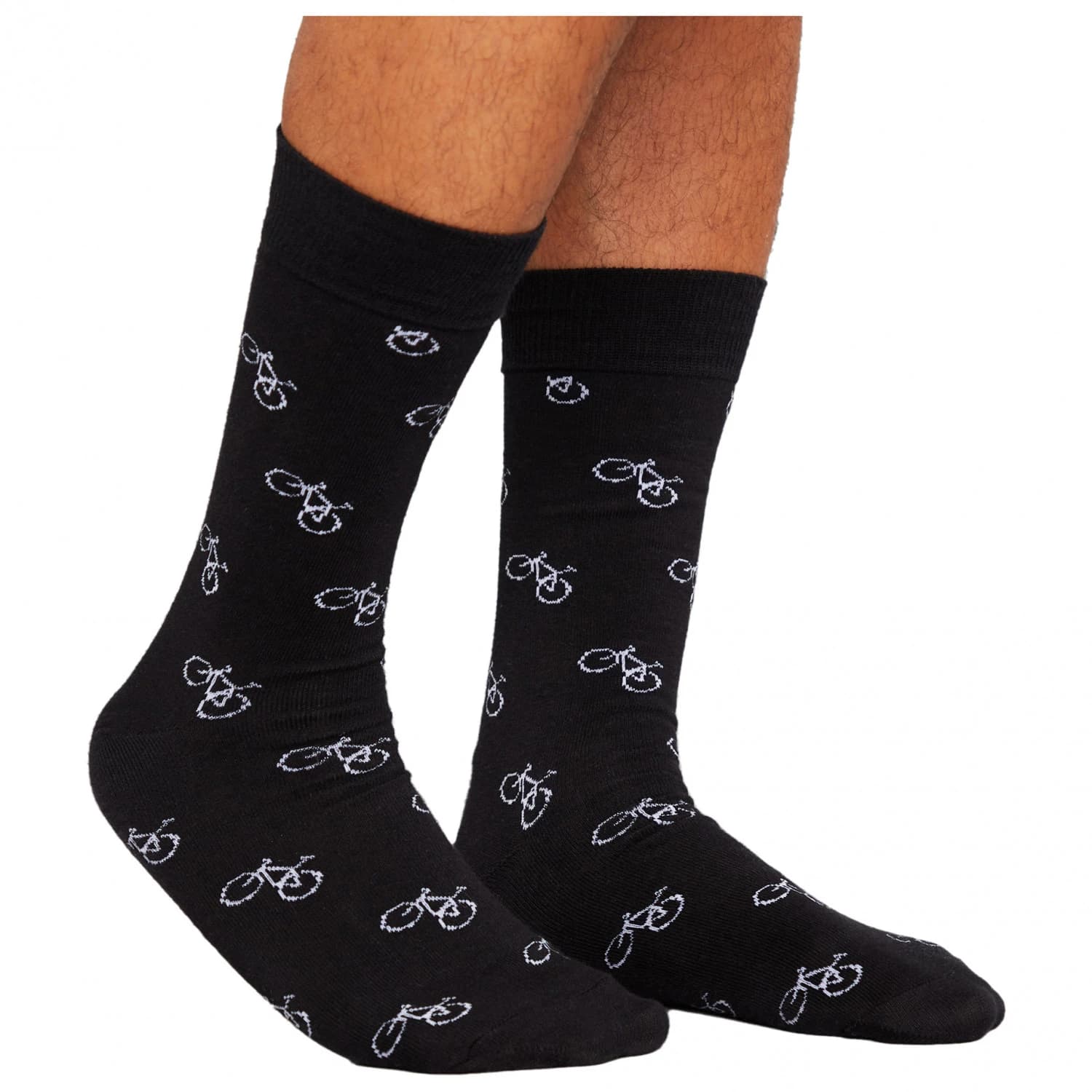 Спортни чорапи DEDICATED Socks Sigtuna Bike Pattern Sports socks - Black