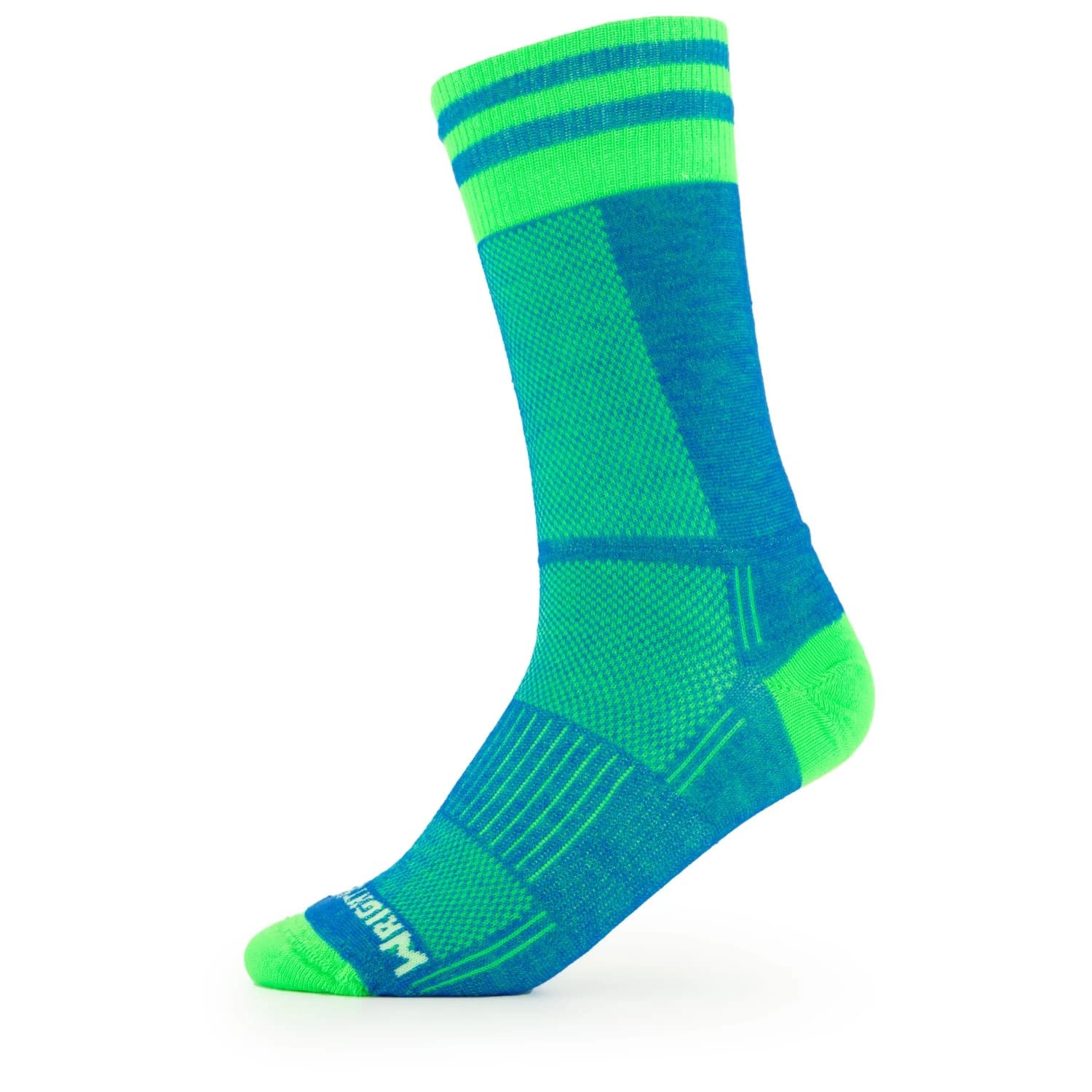Туристически чорапи Wrightsock Coolmesh II Crew Walking socks - Blue / Green