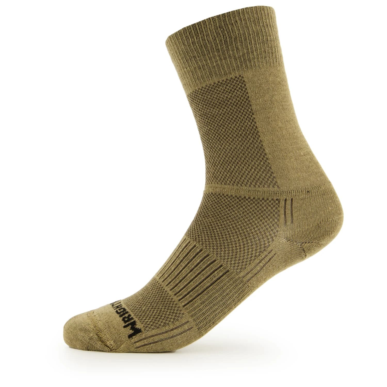 Туристически чорапи Wrightsock Coolmesh II Crew Walking socks - Khaki
