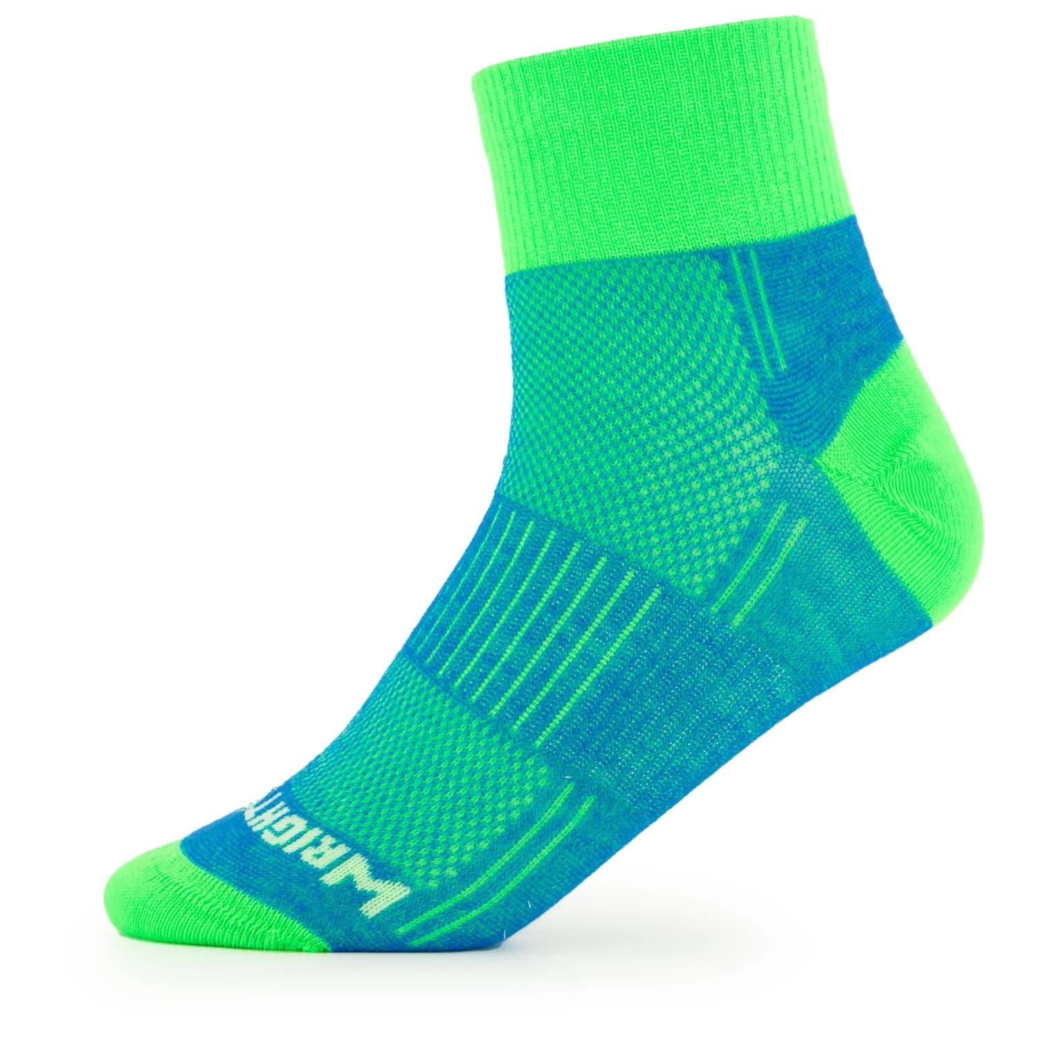Чорапи за бягане Wrightsock Coolmesh II Quarter Walking socks - Blue / Green