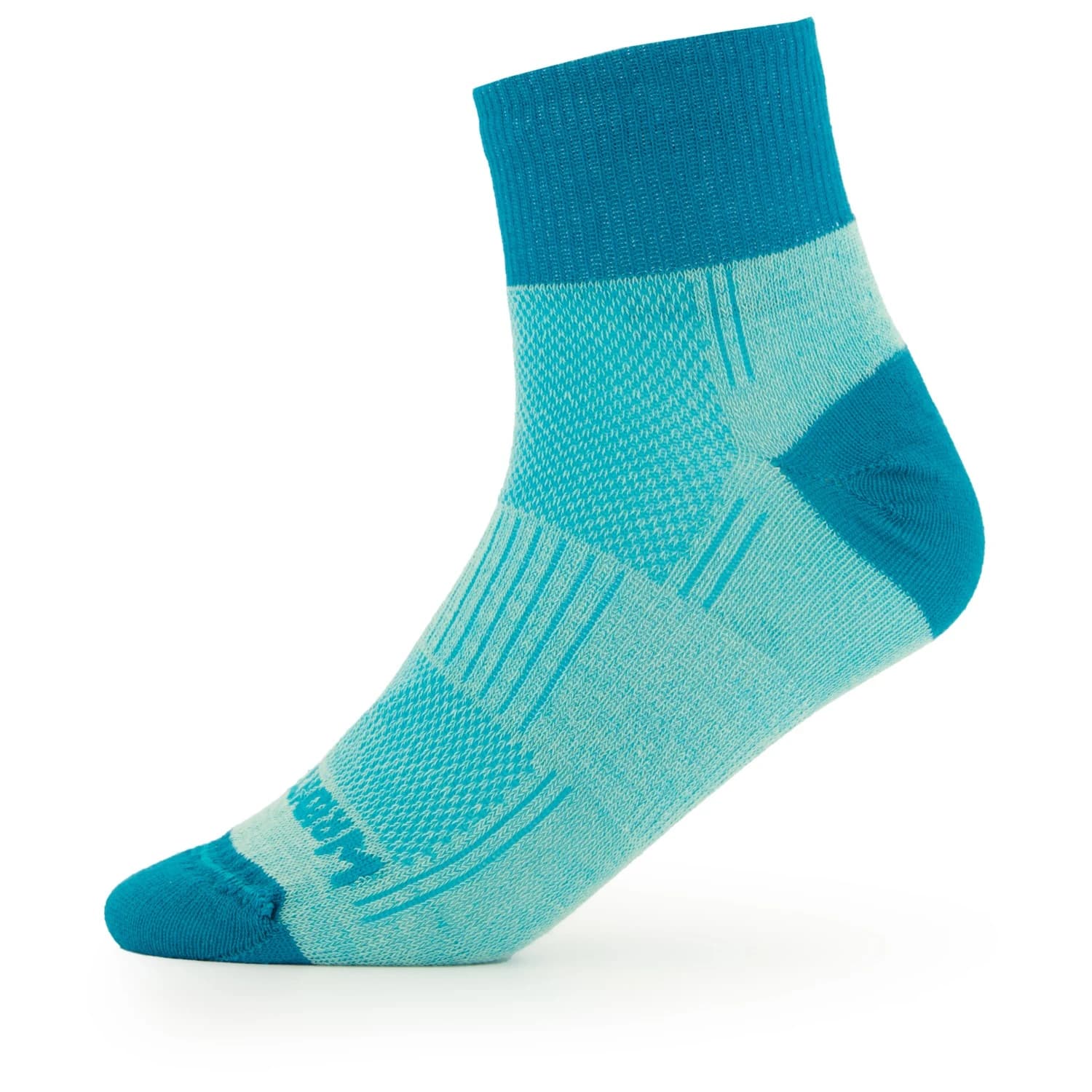 Чорапи за бягане Wrightsock Coolmesh II Quarter Walking socks - Seamist / Turquoise