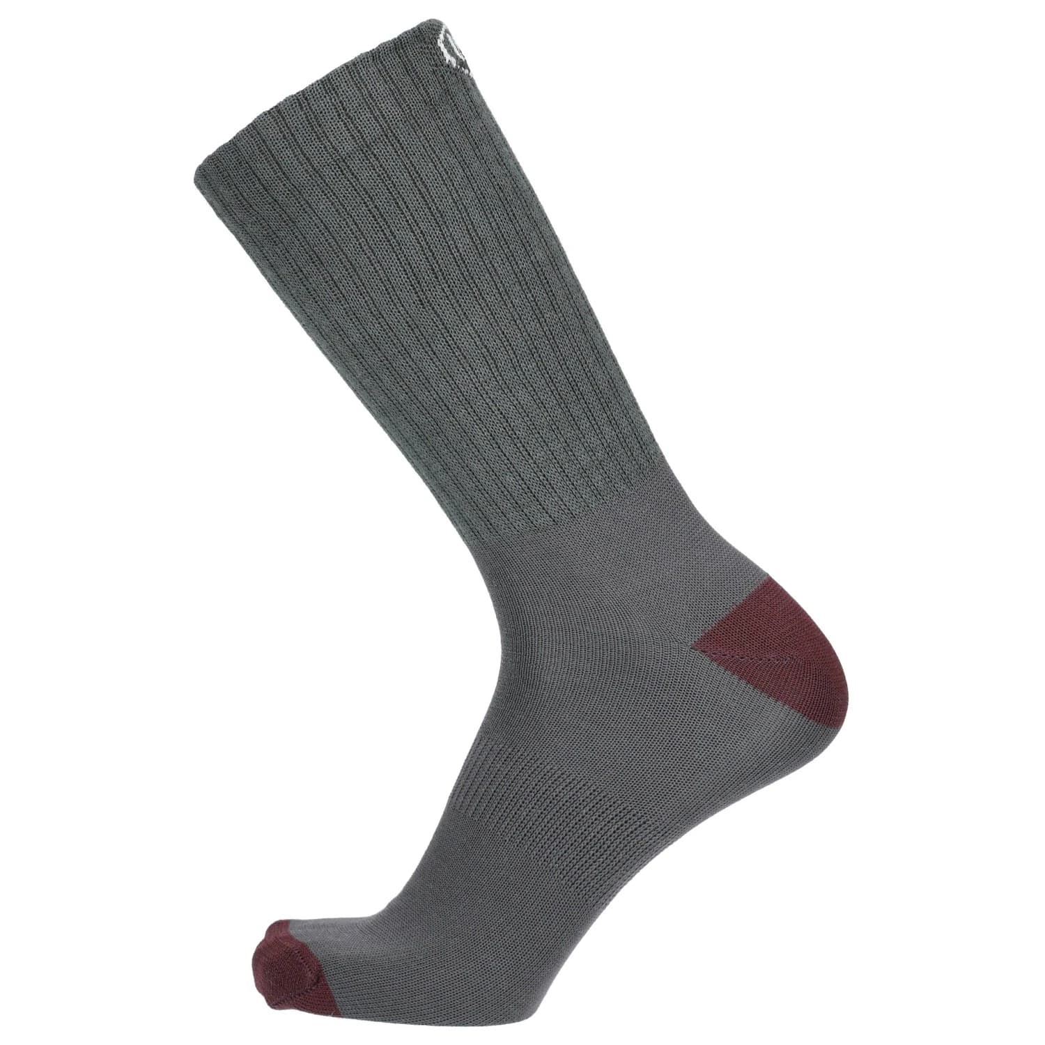 Туристически чорапи UphillSport Posio Hiking 3-Layer Merino Walking socks - Graphite Green / Dark Wine