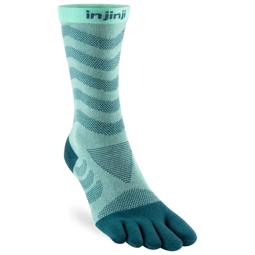 Дамски чорапи за бягане Injinji Women's Run Technical Crew Running socks - Glacier