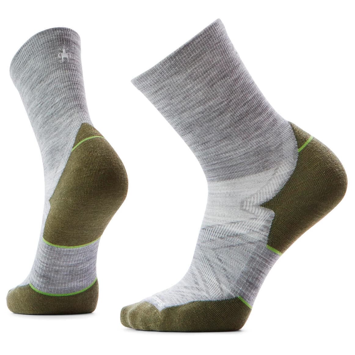 Чорапи за бягане Smartwool Run Targeted Cushion Mid Crew Running socks - Light Gray