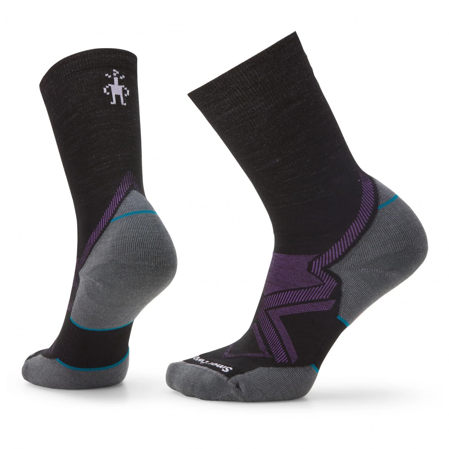 Дамски чорапи за бягане Smartwool Women's Run Cold Weather Targeted Cushion Crew Running socks - Black