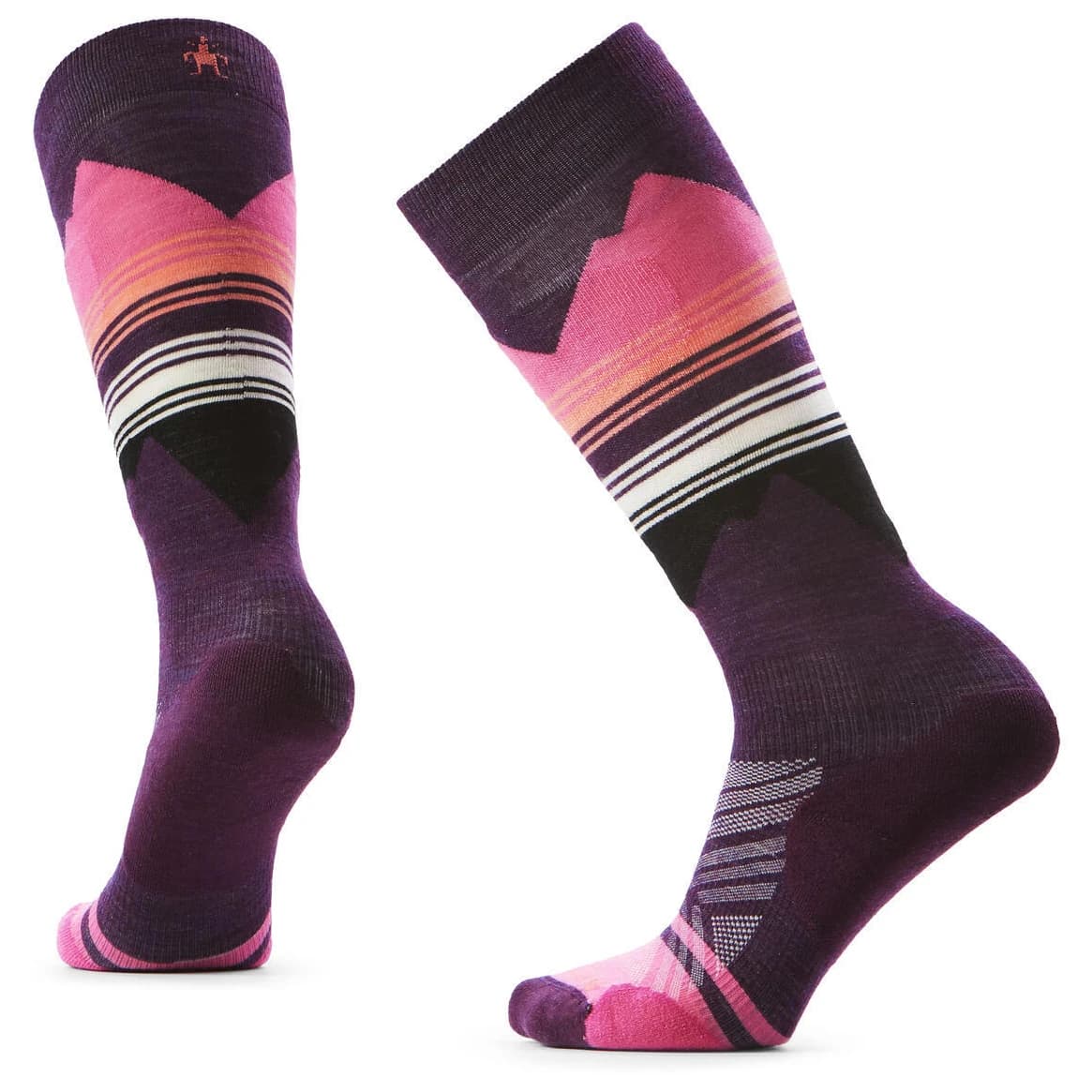 Ски чорапи Smartwool Women's Ski Targeted Cushion Print OTC Ski socks - Purple Iris