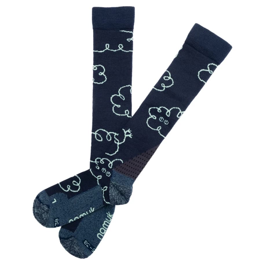 Детски зимни чорапи Namuk Kid's Clouds Merino Ski Socks Ski socks - True Navy / Mint Ice