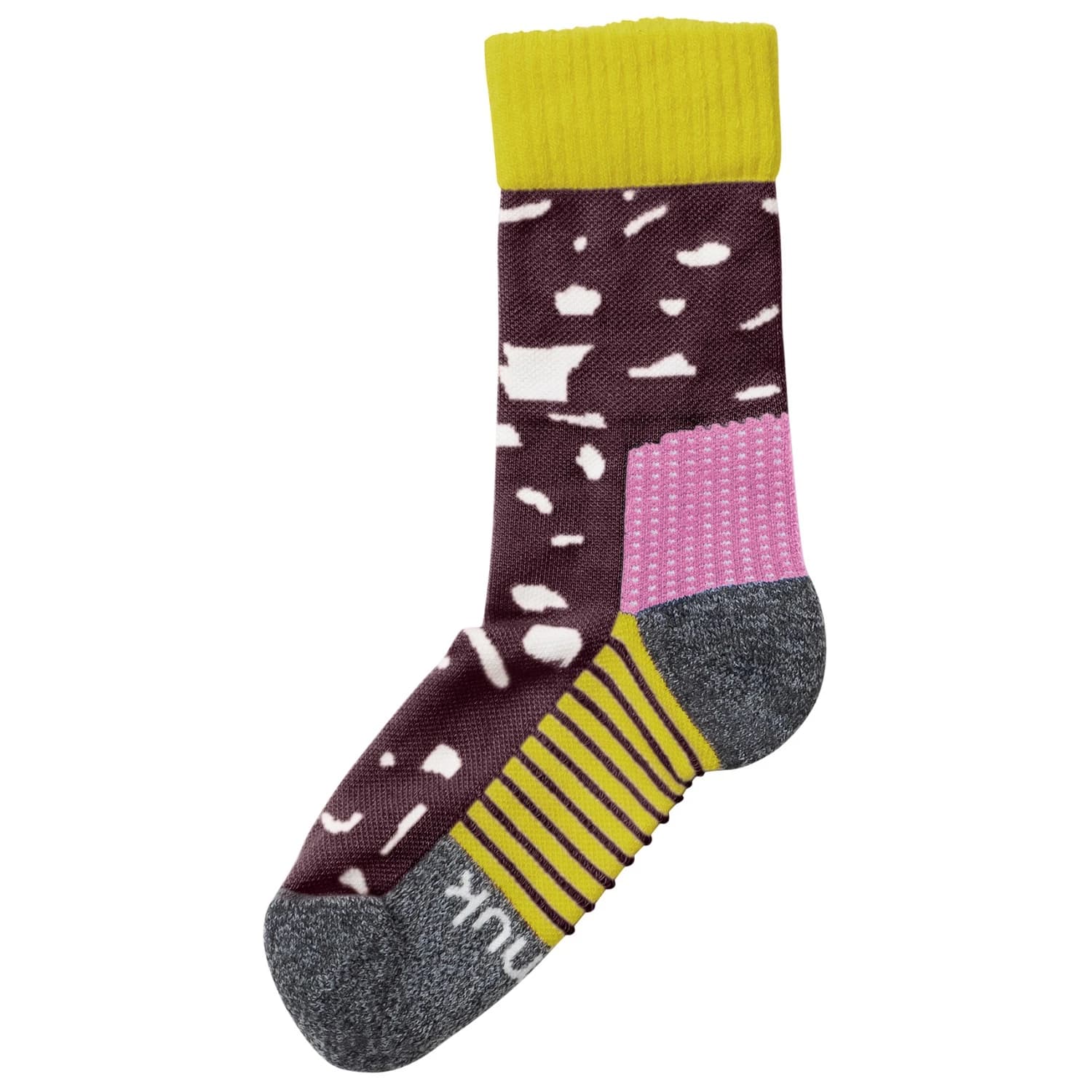 Детски мериносови чорапи Namuk Kid's Peak Merino Hiking Socks Walking socks - Mulberry / Canary