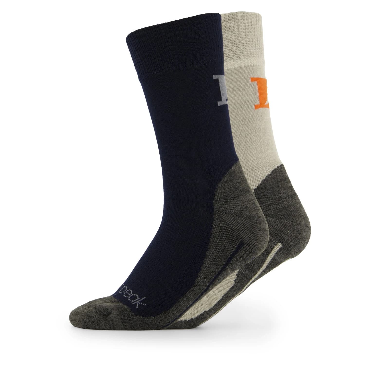 Детски спортни чорапи Heber Peak Kid's EvergreenHe. Hiking Crew Socks 2-Pack Walking socks - Dark Blue / Grey