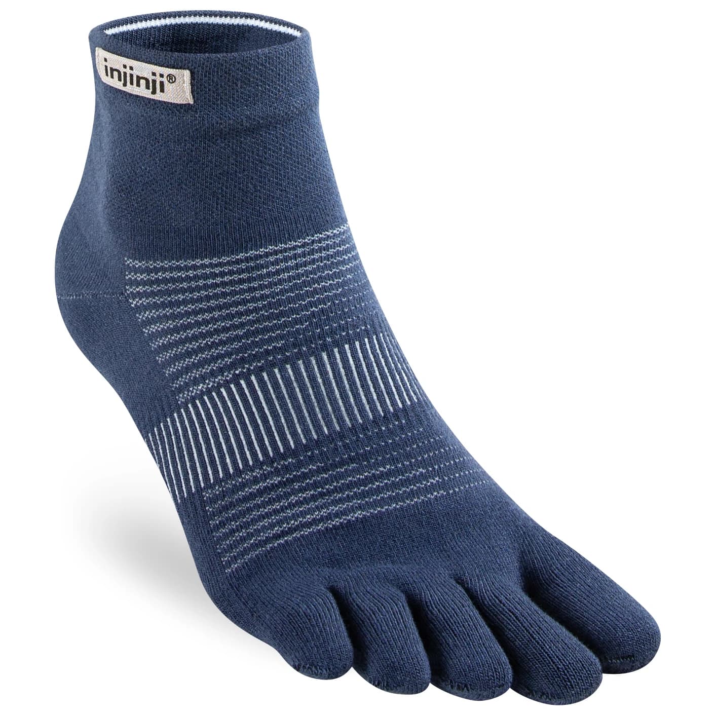 Чорапи за бягане Injinji Run Lightweight Mini-Crew Running socks - Navy