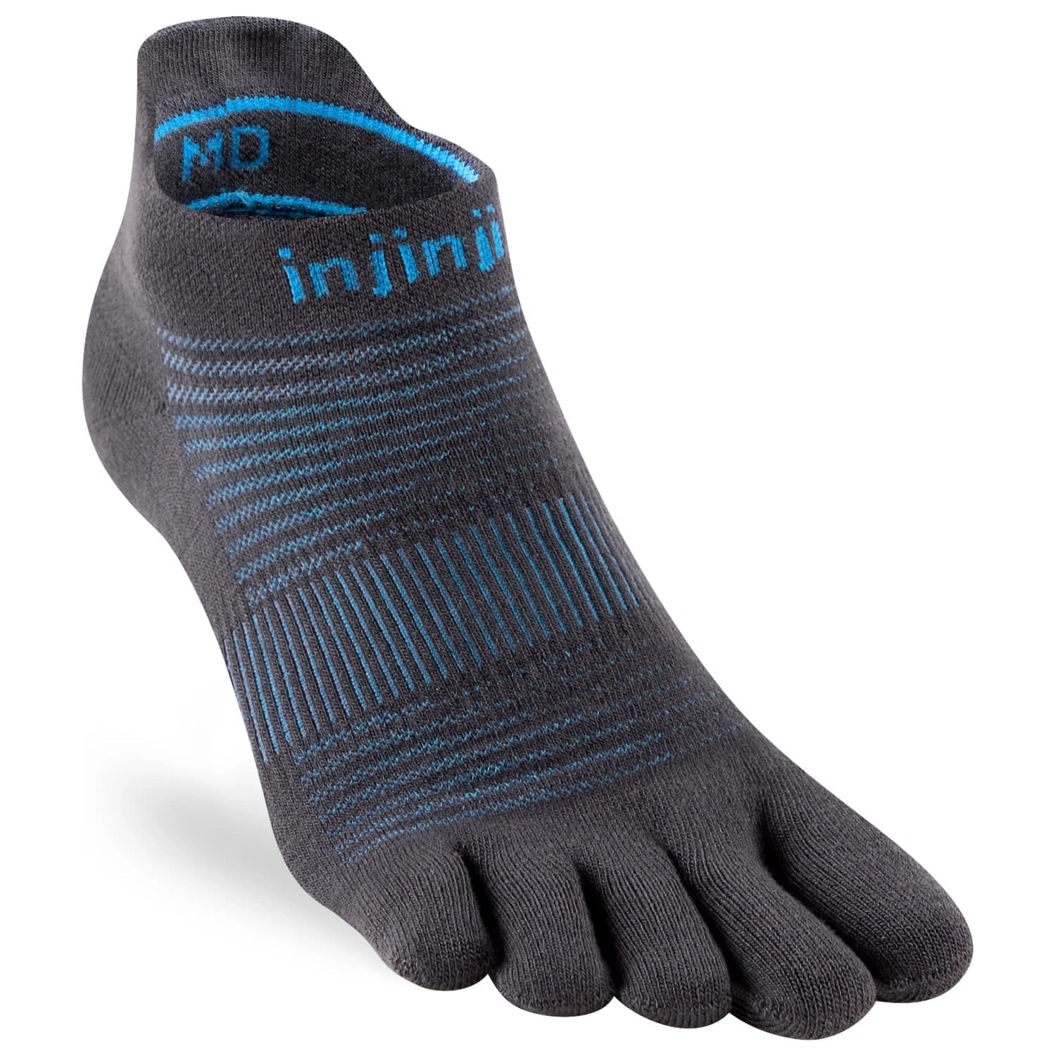Чорапи за бягане Injinji Run Lightweight No-Show Running socks - Carbon