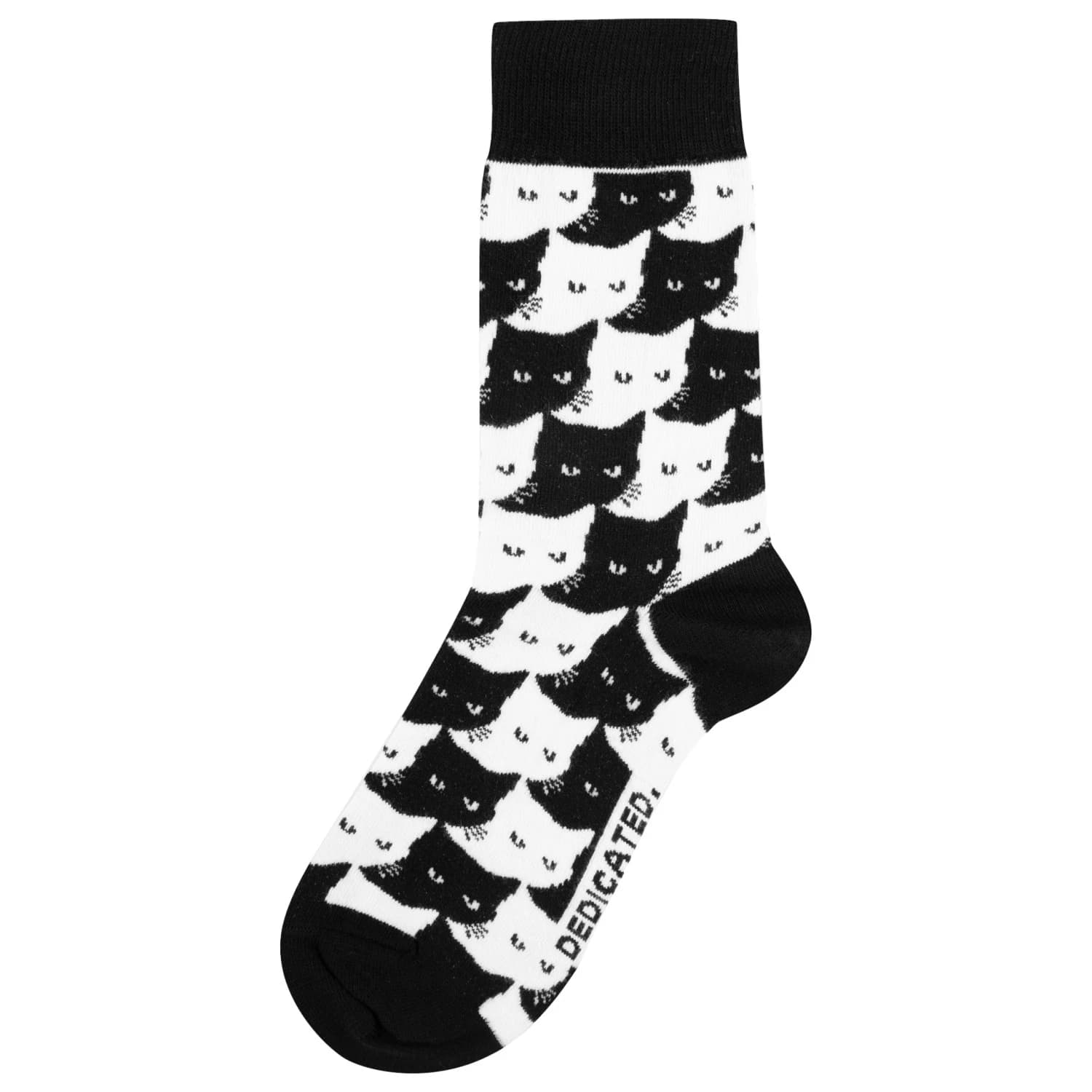 Спортни чорапи DEDICATED Socks Sigtuna Pepita Cats Sports socks - Black