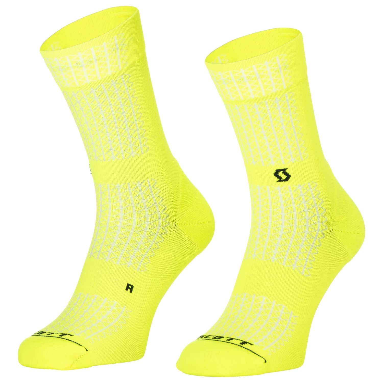 Чорапи за колоездене Scott Performance Crew Socks Cycling socks - Safety Yellow