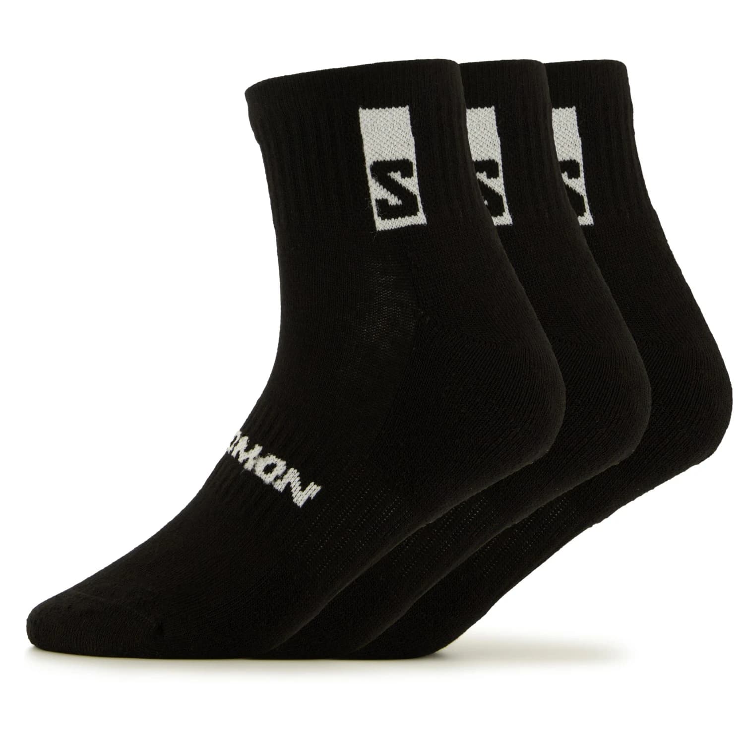 Спортни чорапи Salomon Everyday Ankle 3-Pack Sports socks - Black / Black / Black