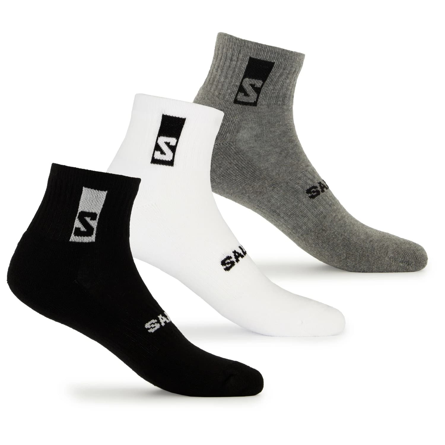 Спортни чорапи Salomon Everyday Ankle 3-Pack Sports socks - Black / White / Med Grey