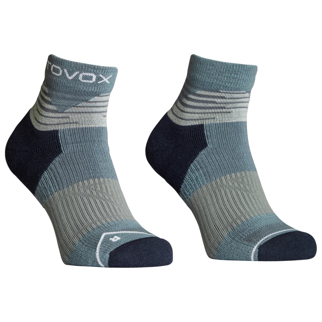 Мъжки туристически чорапи Ortovox All Mountain Quarter Socks Merino socks - Icy Shore