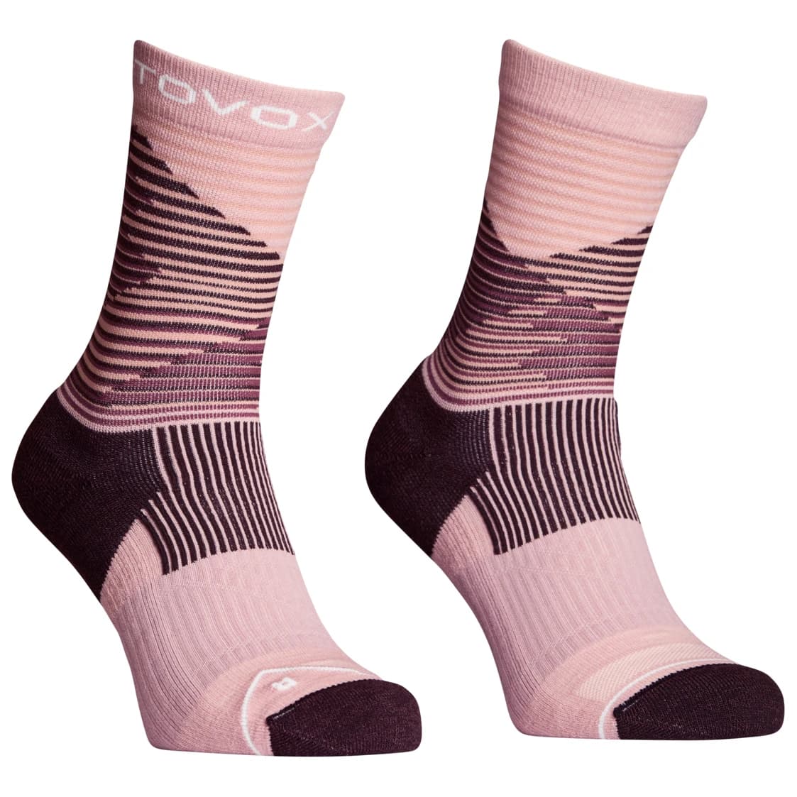 Дамски туристически чорапи Ortovox Women's All Mountain Mid Socks Merino socks - Dawn Rose