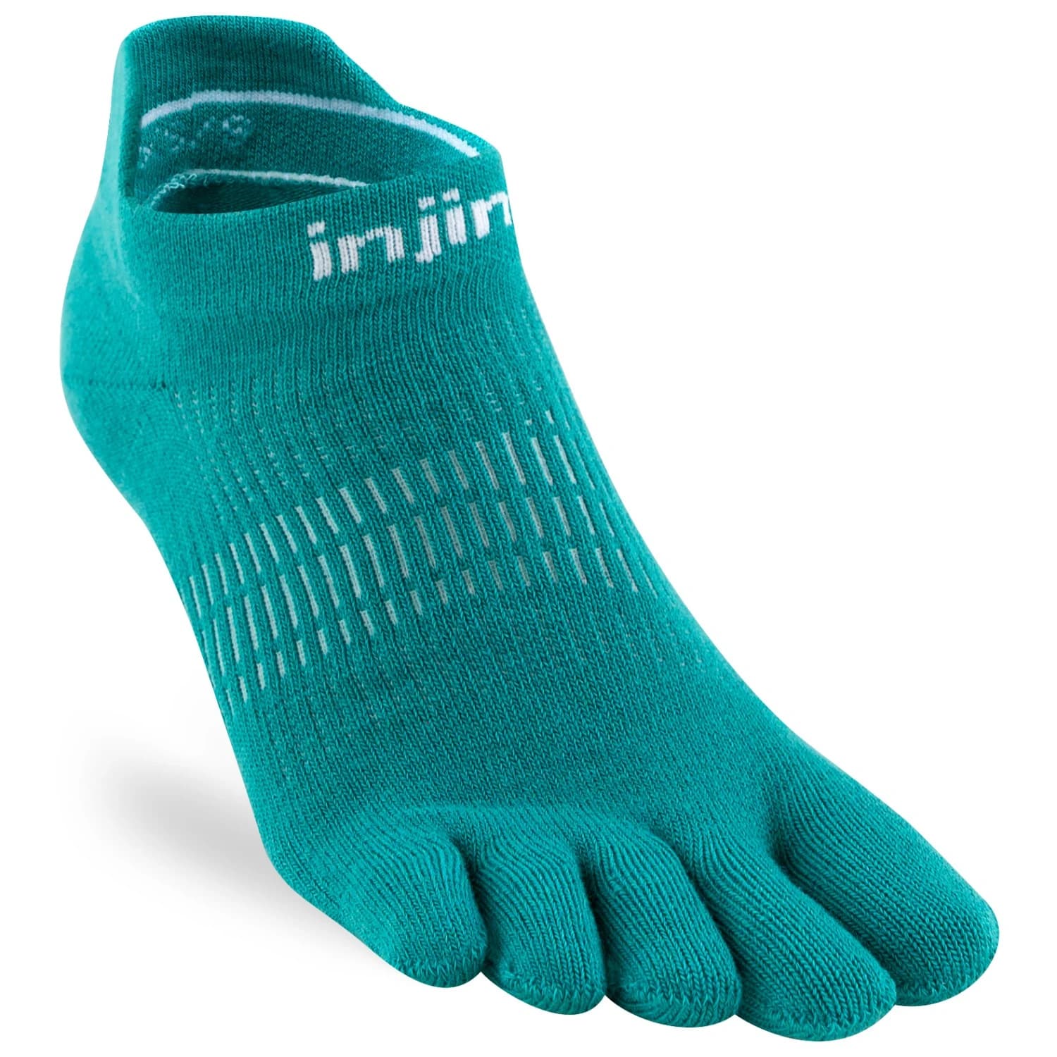 Дамски чорапи за бягане Injinji Women's Run Lightweight No-Show Running socks - Atlantis