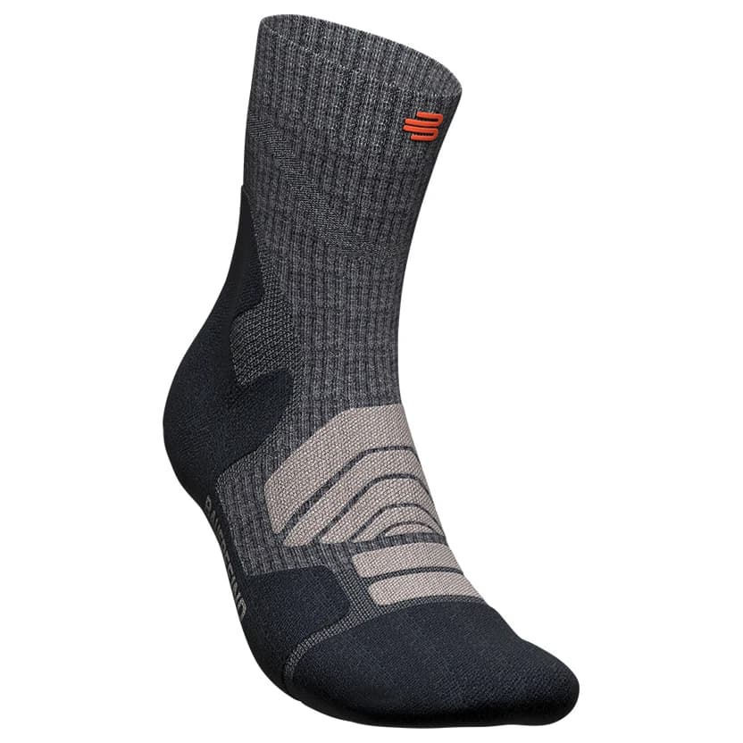 Мъжки туристически чорапи Bauerfeind Sports Outdoor Merino Mid Cut Socks Walking socks - Lava Grey