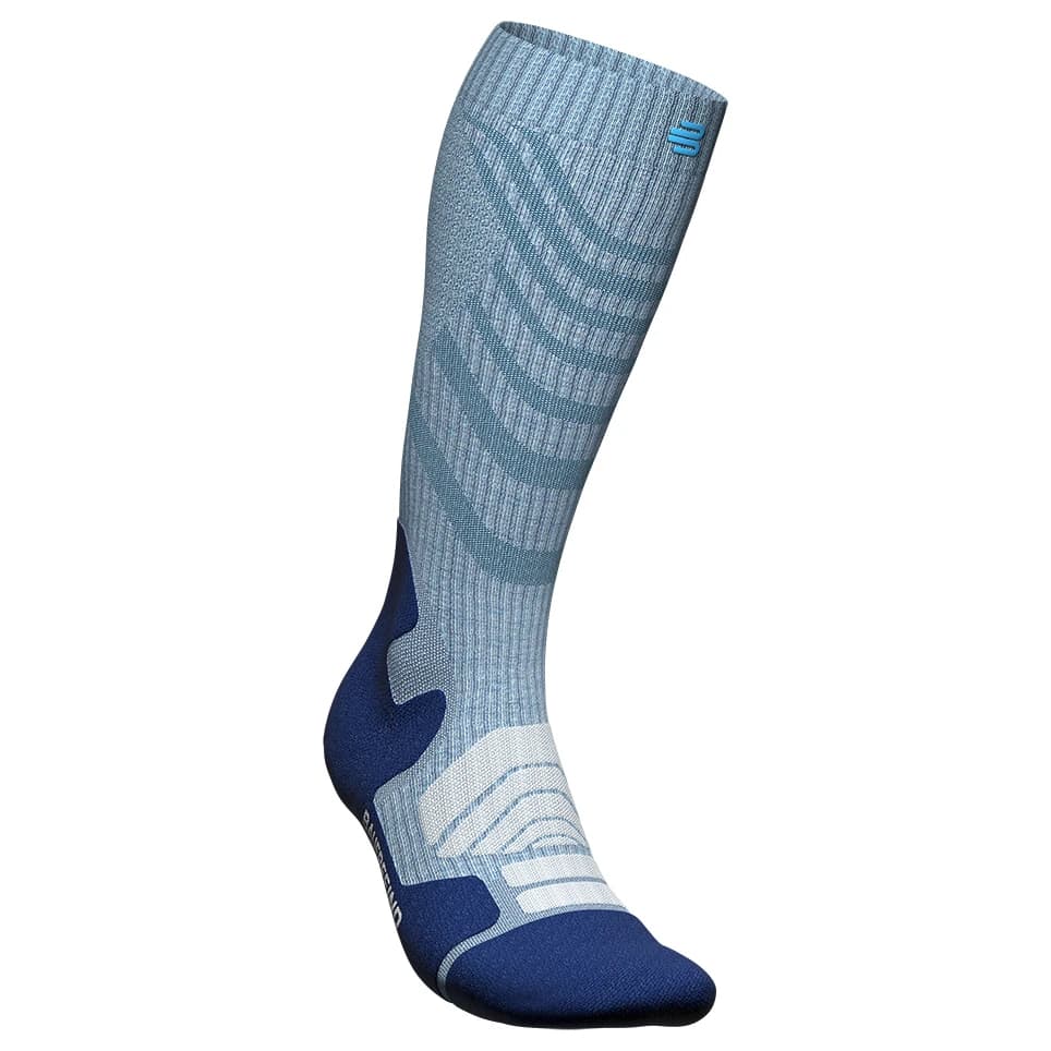 Дамски туристически чорапи Bauerfeind Sports Women's Outdoor Merino Compression Socks Compression socks - Sky Blue