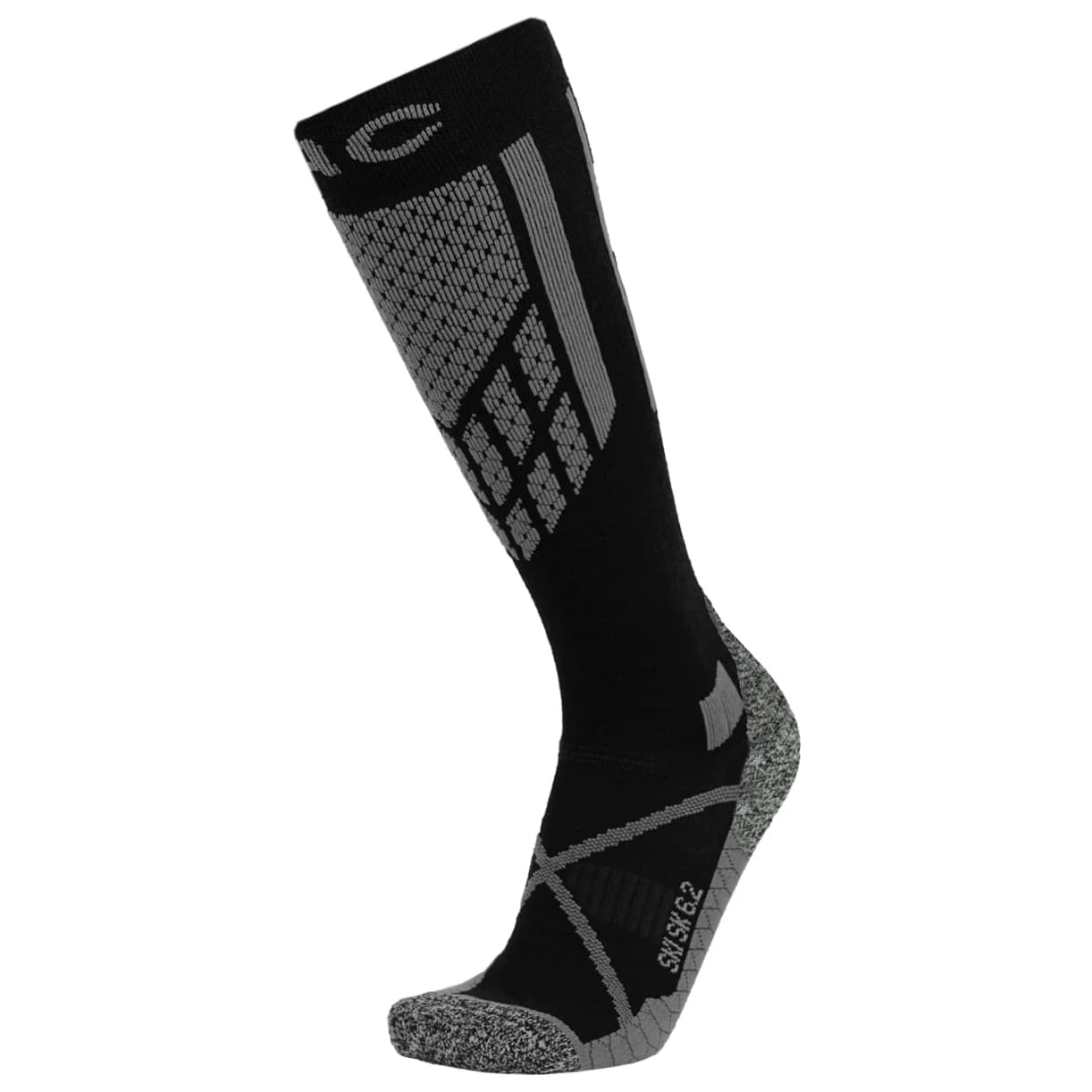 Ски чорапи P.A.C. Women's SK 6.2 Merino Technical Pro Ski socks - Black / Grey