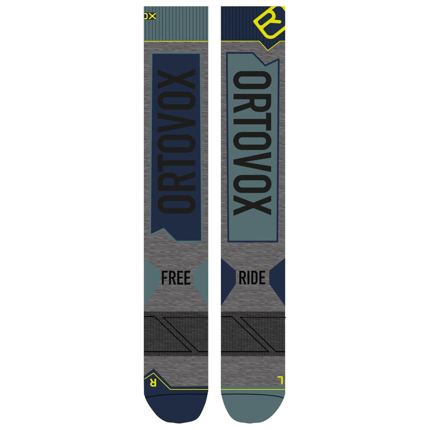 Ски чорапи Ortovox Free Ride Long Socks Ski socks - Arctic Grey